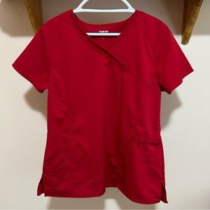 Scrub Top Red  Unisex  size M